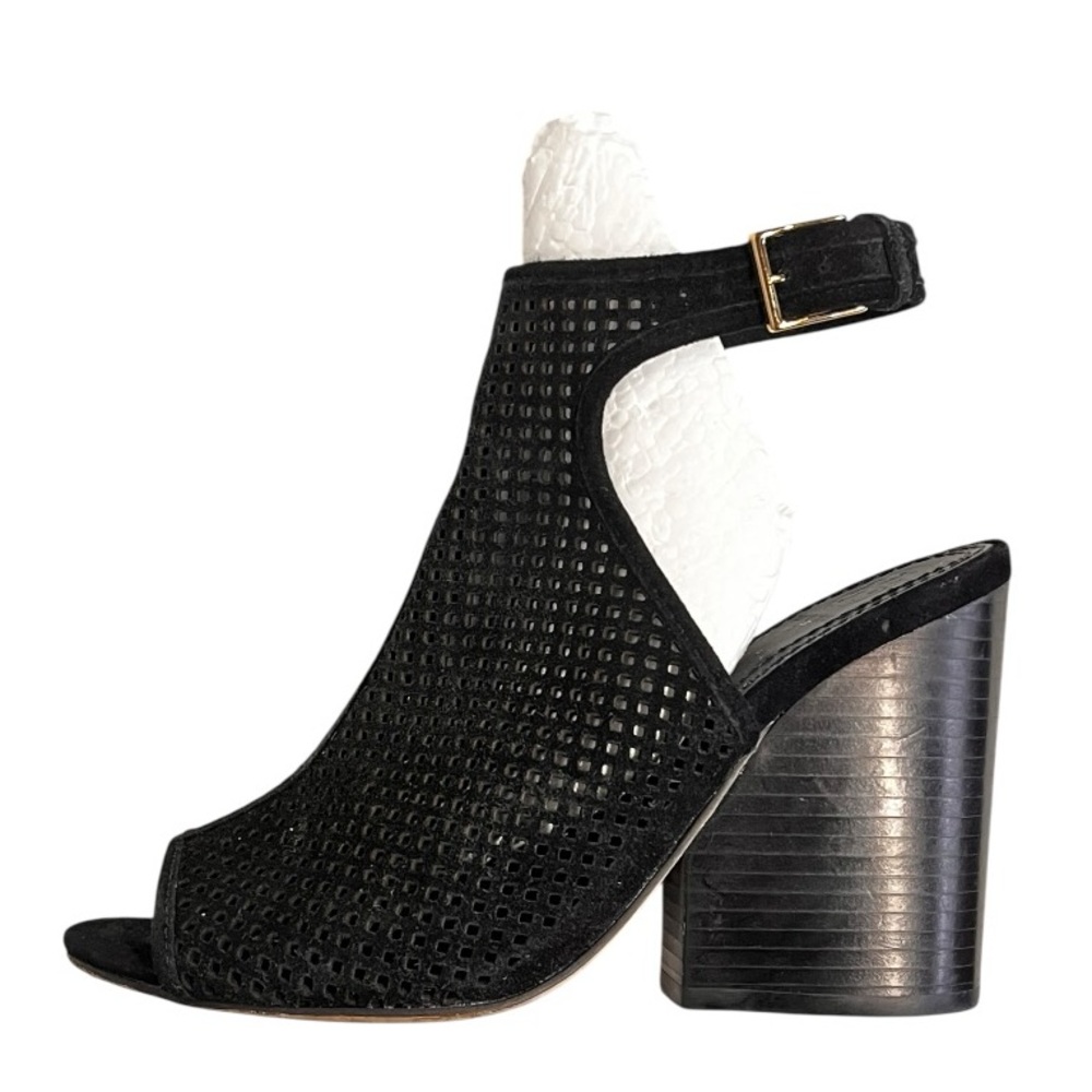 LEFT FOOT Tory Burch‎ | Black Jesse Single Mesh Sandal Peep Toe Bootie 8